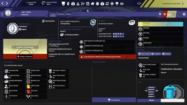 橄榄球联盟球队经理4/Rugby League Team Manager 4