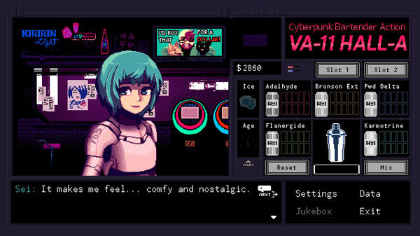 VA-11 HALL-A：赛博朋克酒保行动/VA-11 Hall-A: Cyberpunk Bartender Action