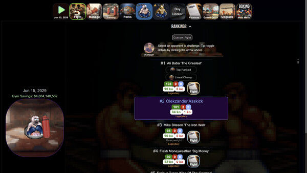 回合制拳击/Turn Based Boxing: Tactics - Legends Edition